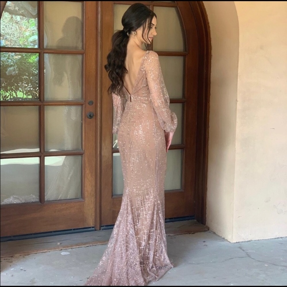 Portia & Scarlett 17655T Gold Gown
